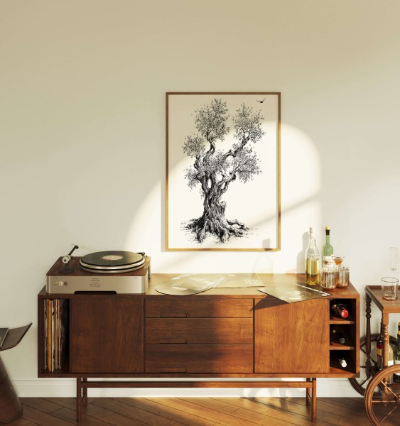 Life-Tree Wall-Art "Olive" Poster