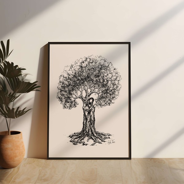 Life-Tree Wall-Art "Treehugger" Poster